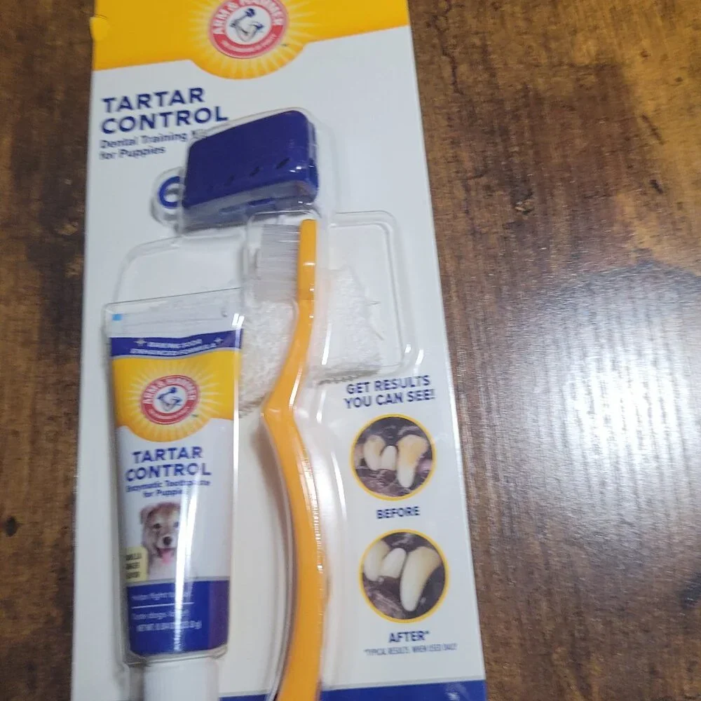 Arm & Hammer Dental Training Kit for Puppies Vanilla Ginger Flavor